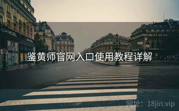 鉴黄师官网入口使用教程详解  第1张