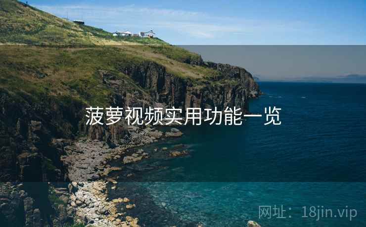 菠萝视频实用功能一览  第1张