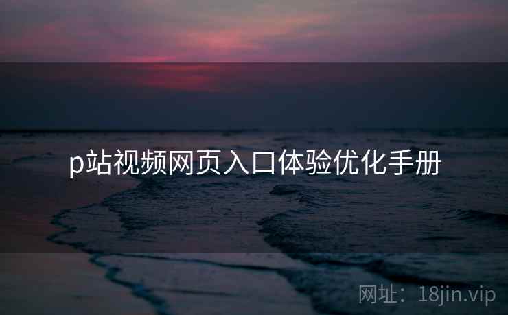 p站视频网页入口体验优化手册  第1张