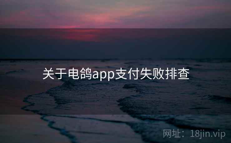 关于电鸽app支付失败排查  第1张