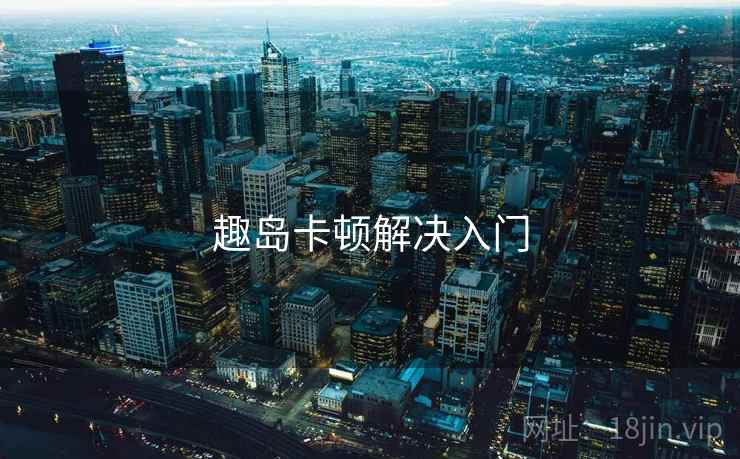 趣岛卡顿解决入门  第1张