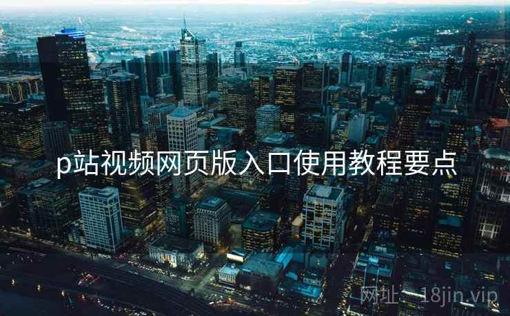 p站视频网页版入口使用教程要点  第1张